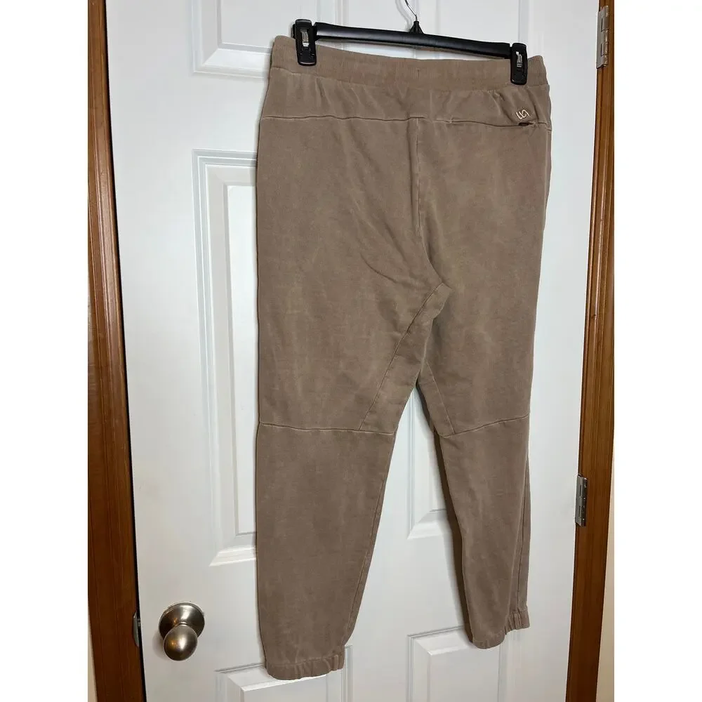 VRST Joggers Men MEDIUM Brown Tan Pockets‎ Athleisure Drawstring Waist